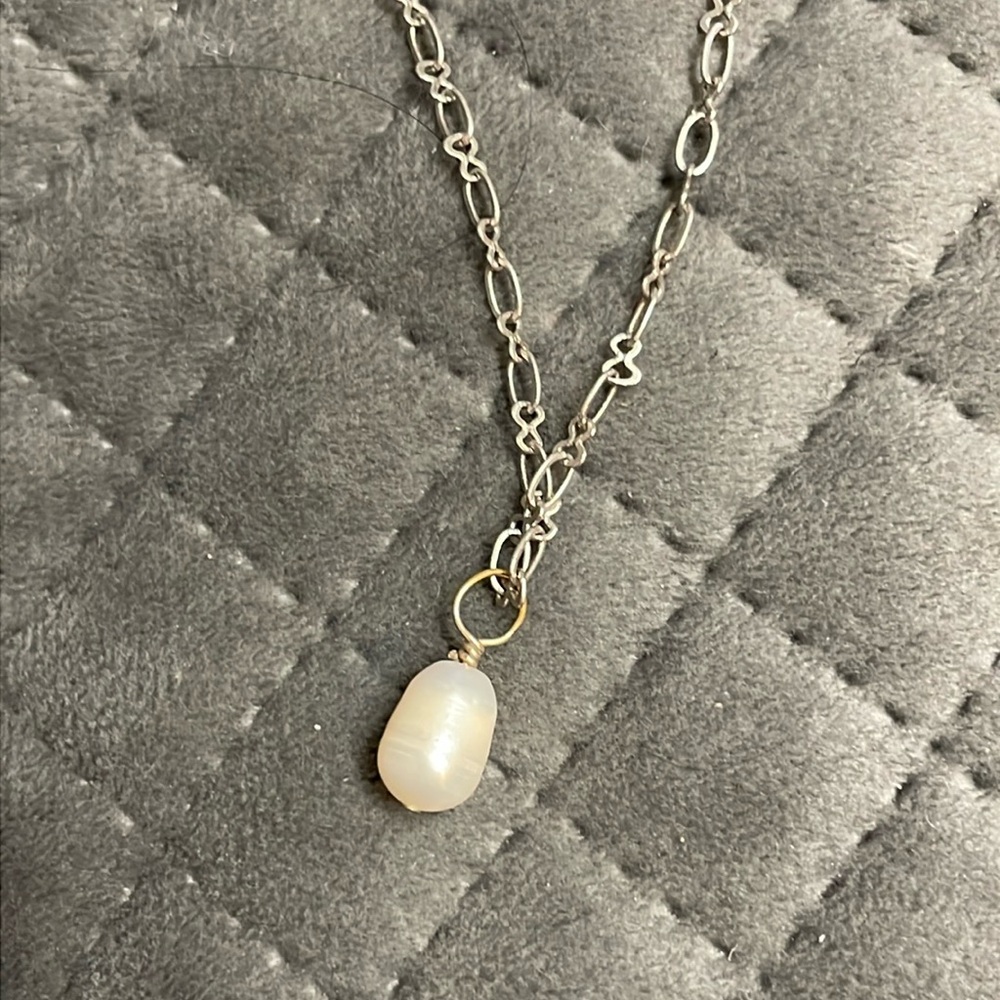 Sterling pearl necklace